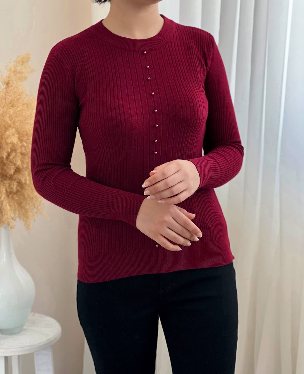 پلیور بافت جلو مروارید گپ کد 2324