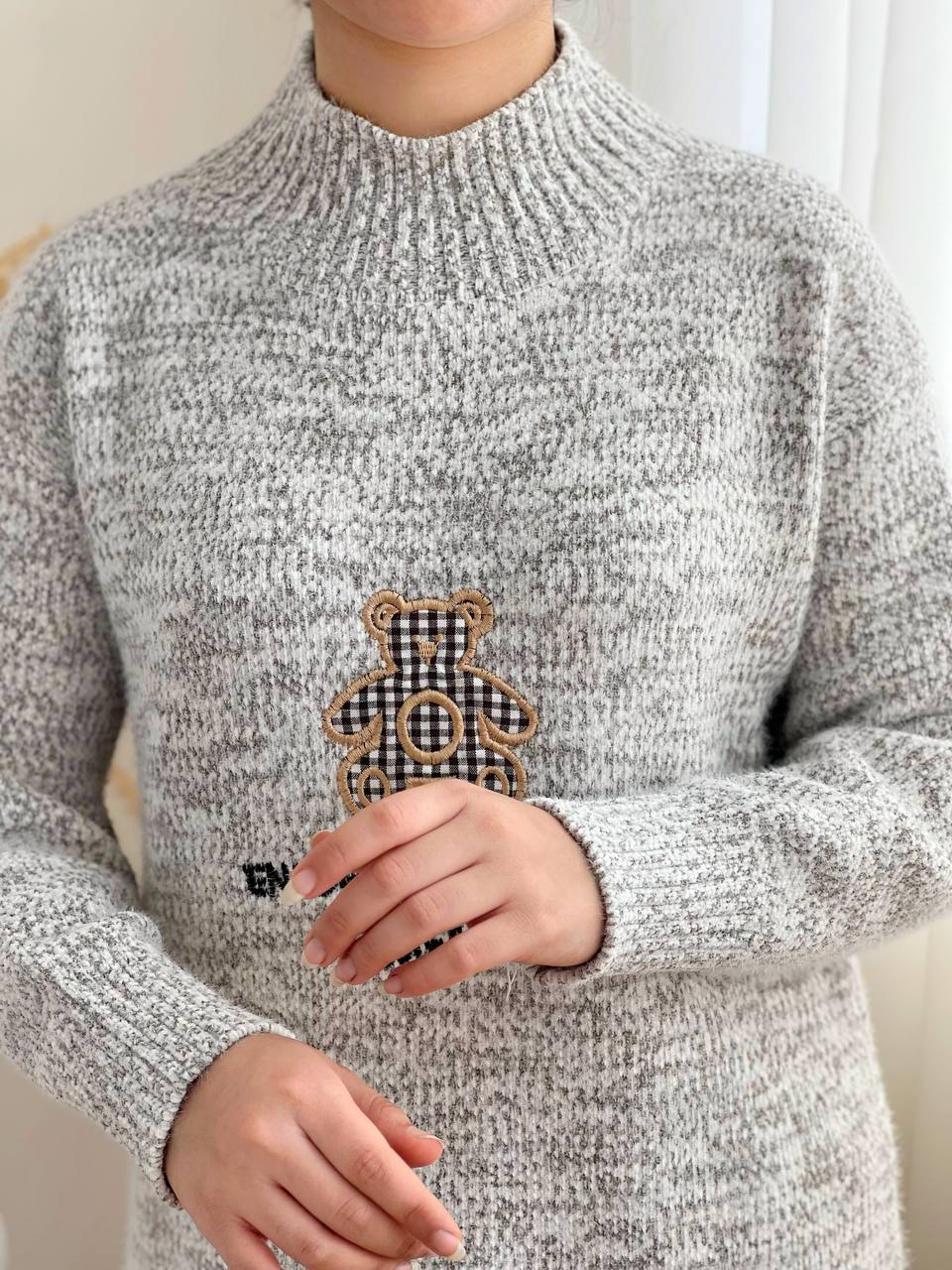 پلیور بافت خرسی مخمل کد 2328