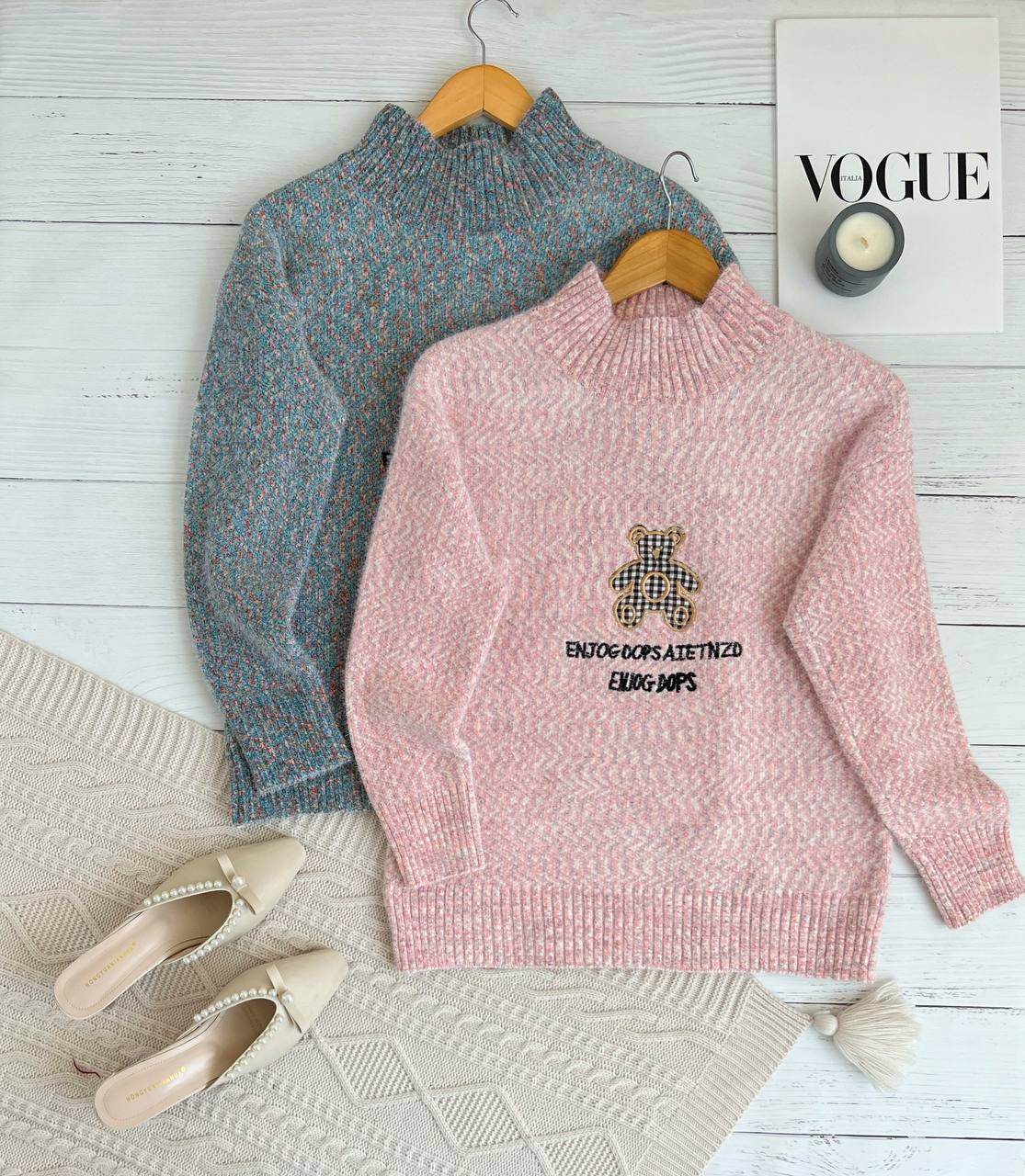 پلیور بافت خرسی مخمل کد 2328