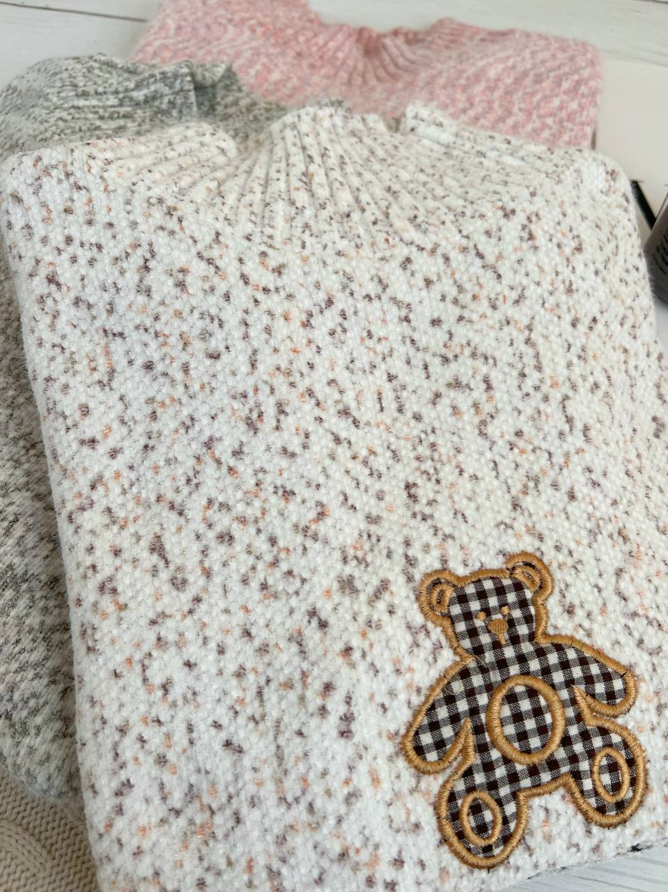 پلیور بافت خرسی مخمل کد 2328