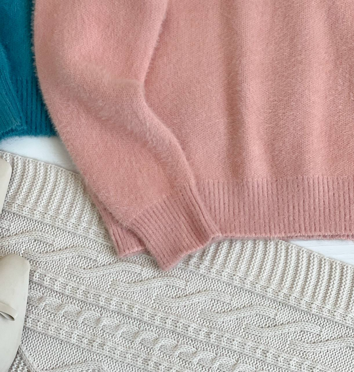 پلیور بافت موهر ساده کد 2329