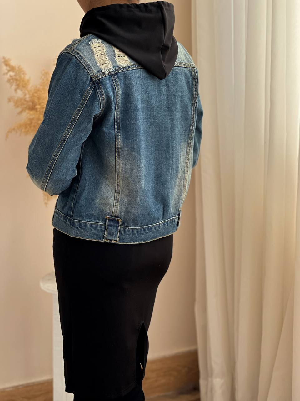 ست دو تیکه سارافن + کت جین کد 2331