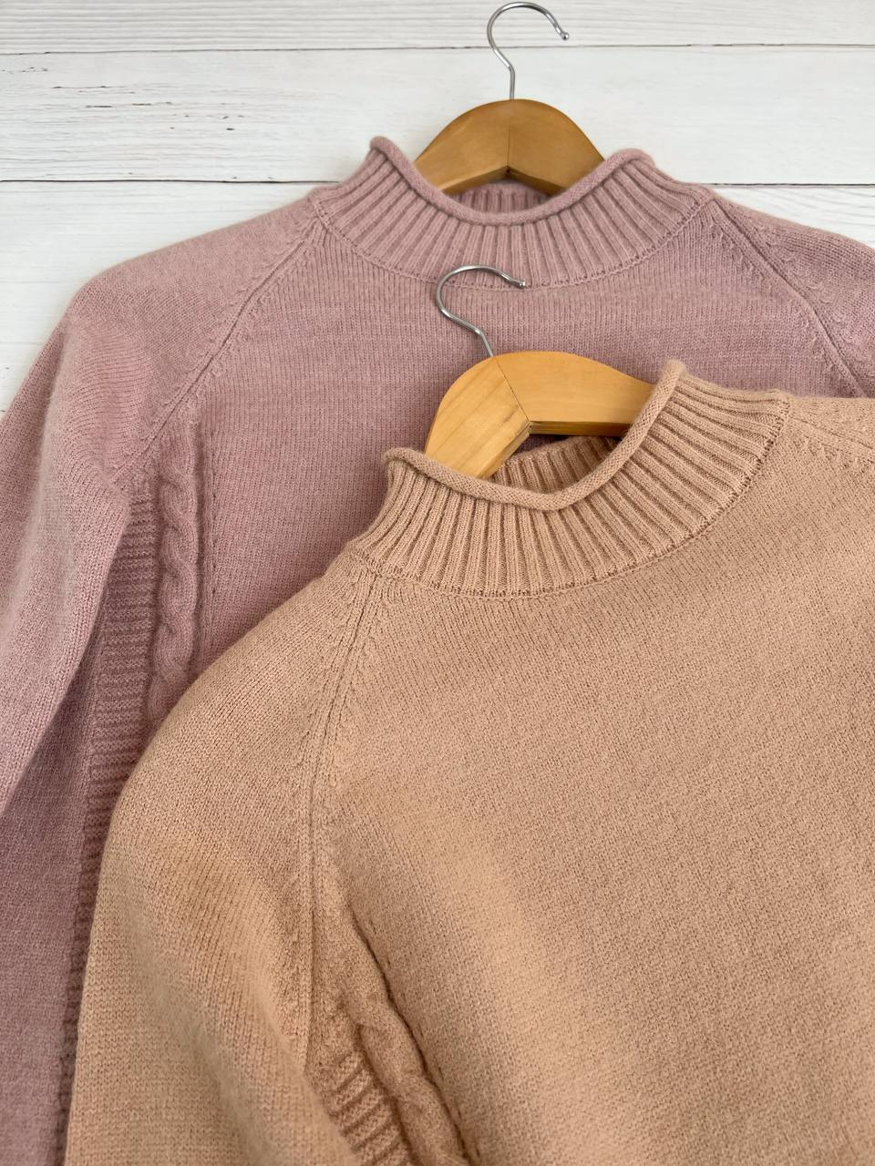 پلیور بافت دو رنگ بغل چاک کد 2334