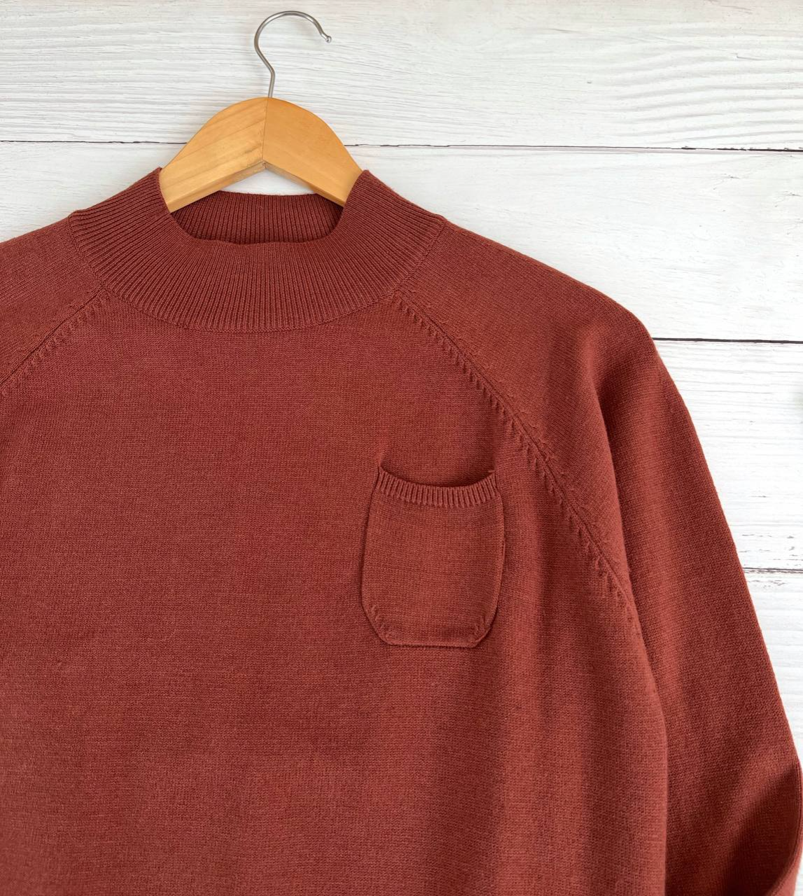 پلیور بافت ساده تک جیب کد 2335