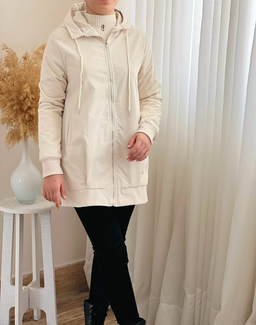 بارونی داخل خز دار تکرنگ کد 2339