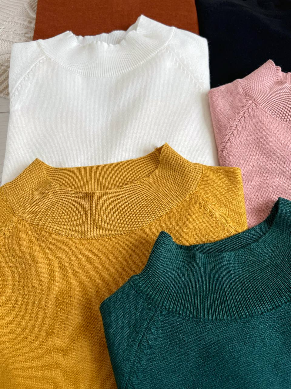 پلیور بافت ساده بغل چاک کد 2340