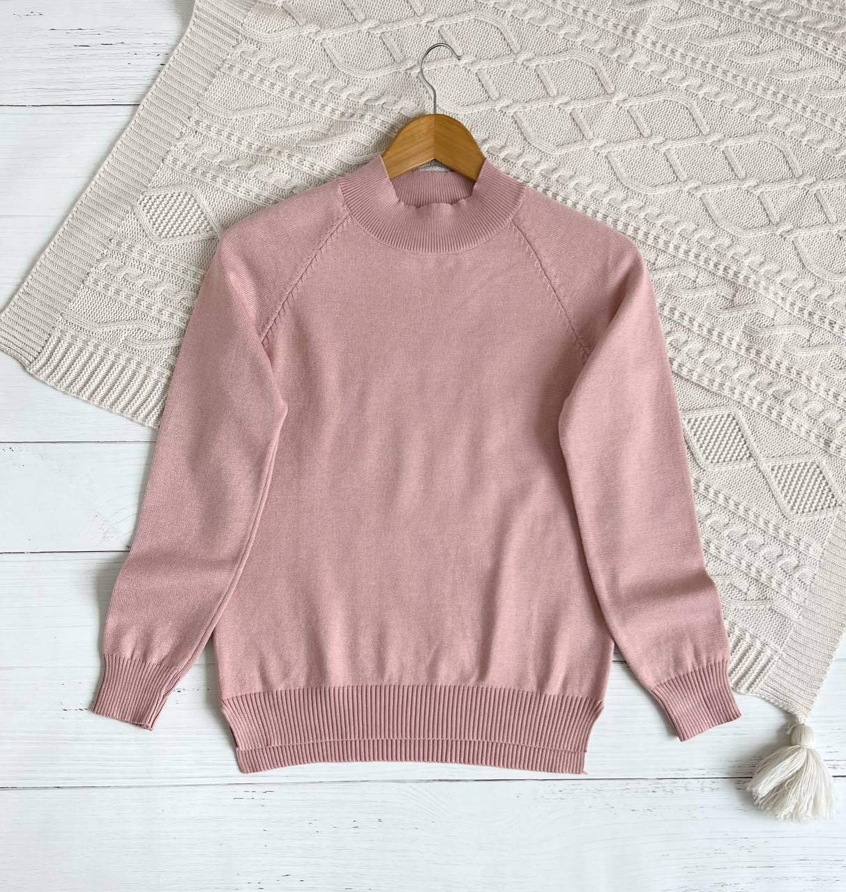 پلیور بافت ساده بغل چاک کد 2340