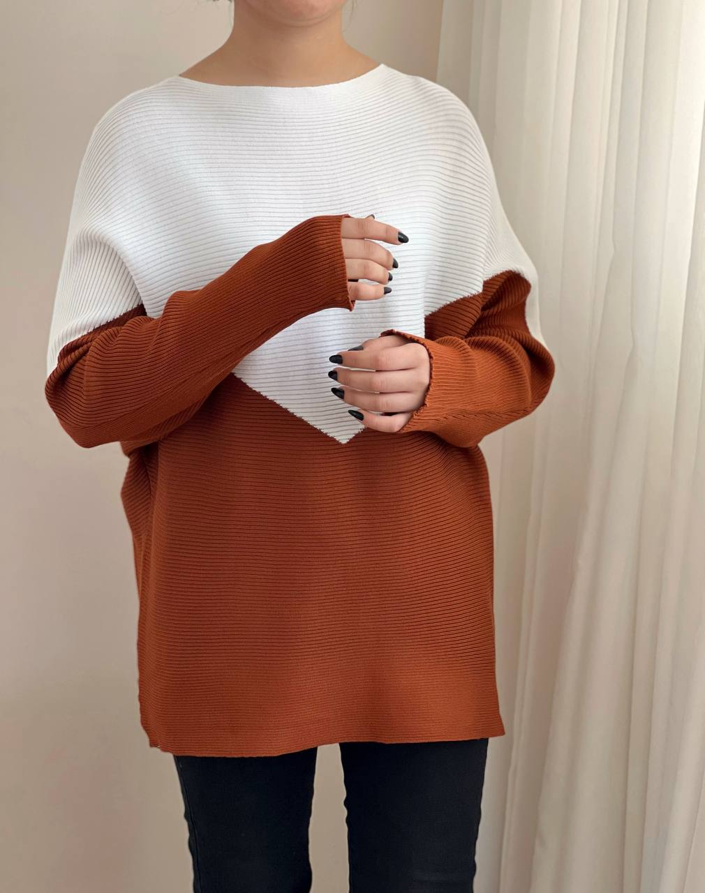 تونیک بافت آستین کیمونو کد 2343