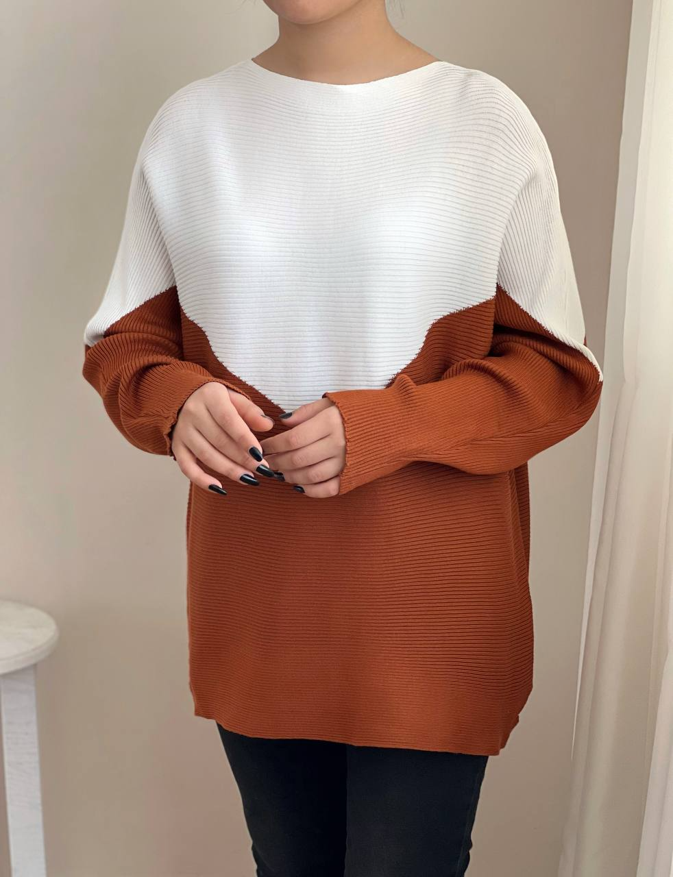 تونیک بافت آستین کیمونو کد 2343