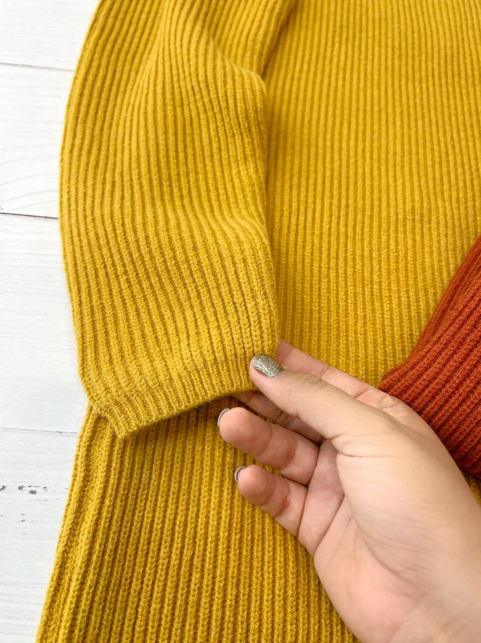 پیراهن بافت یقه اسکی بلند کد 2349