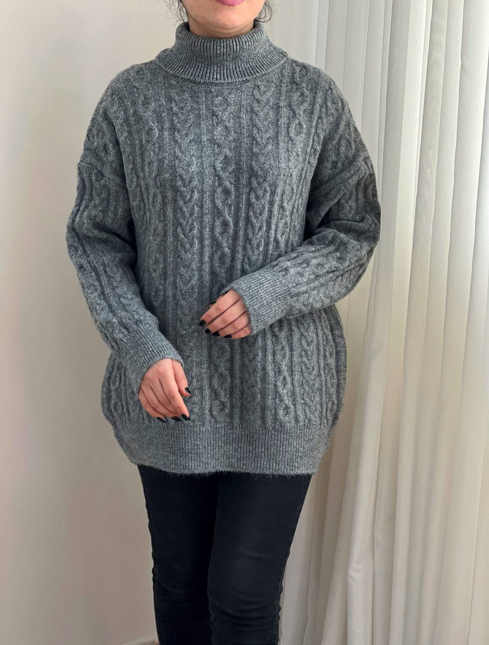 تونیک بافت یقه اسکی لش کد 2358