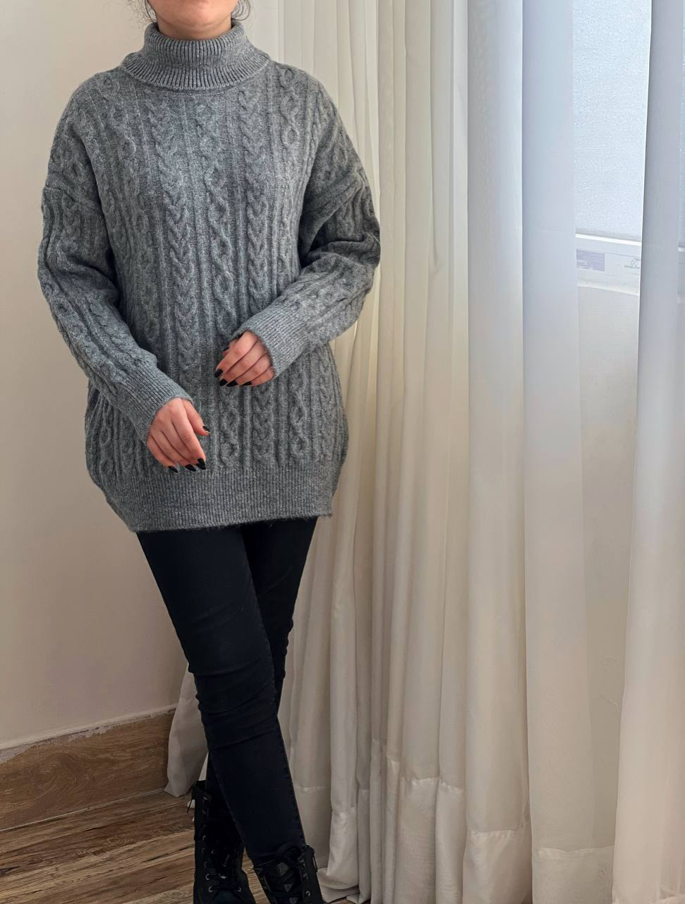 تونیک بافت یقه اسکی لش کد 2358