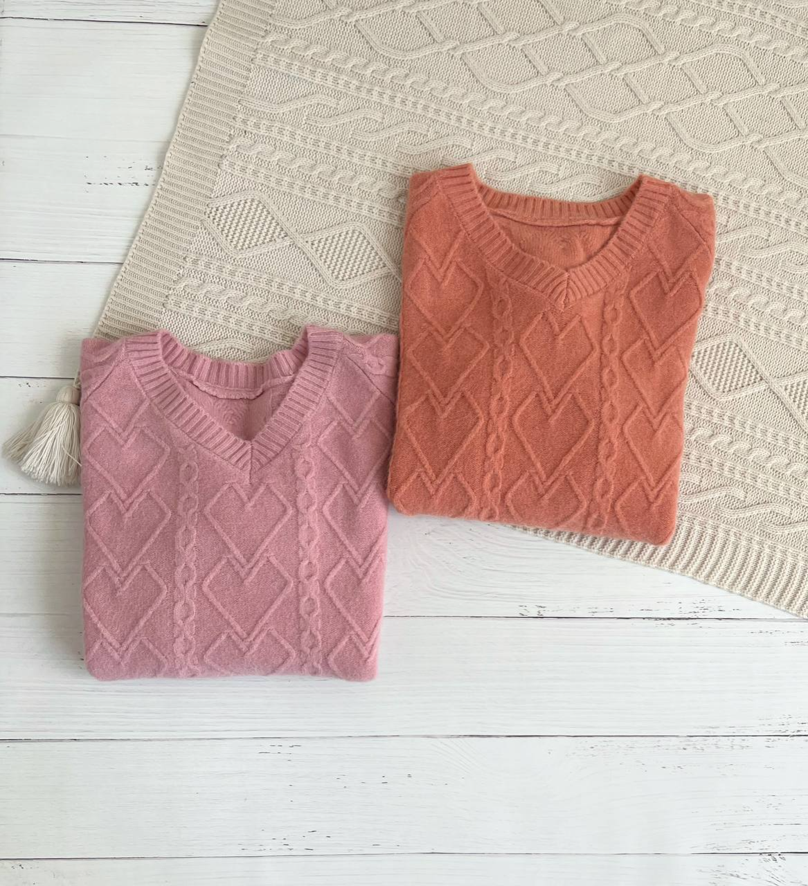 پلیور بافت آستین مچی یقه هفت کد 2359