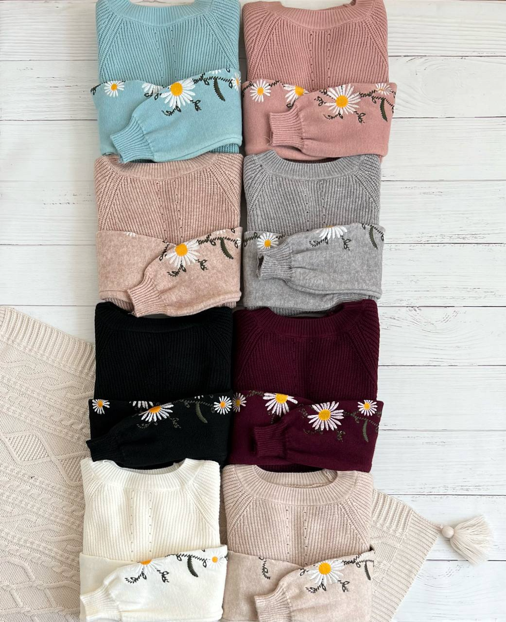 پیراهن بافت آستین گلدوزی کد 2362