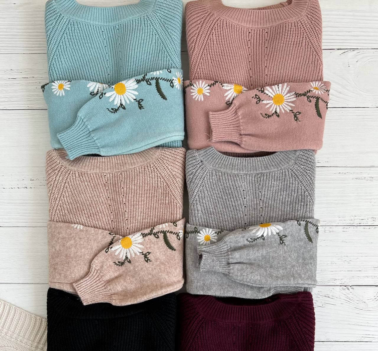 پیراهن بافت آستین گلدوزی کد 2362