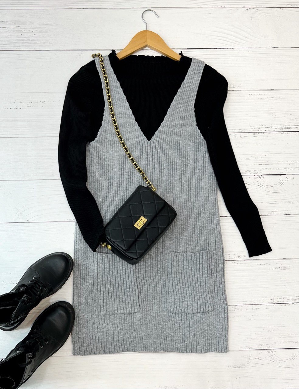 ست دو تیکه پلیور+جلیقه کد 2370