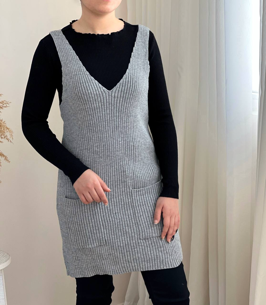 ست دو تیکه پلیور+جلیقه کد 2370