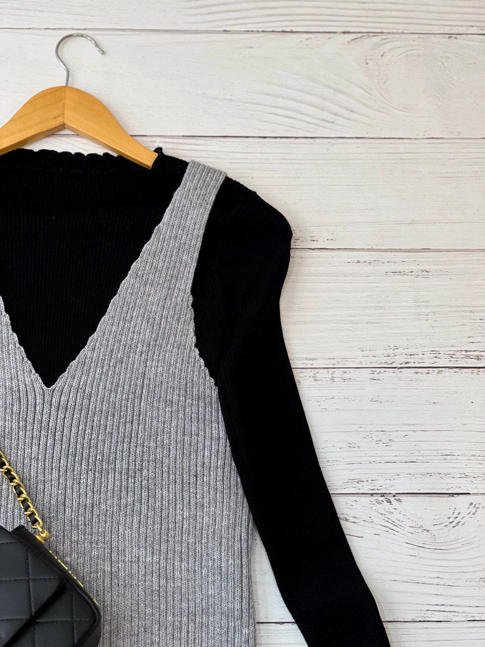 ست دو تیکه پلیور+جلیقه کد 2370