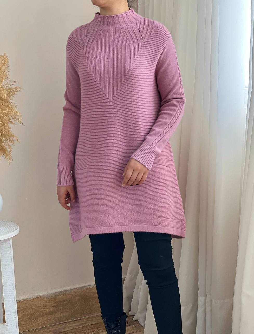 تونیک بافت دو رنگ کد 2373