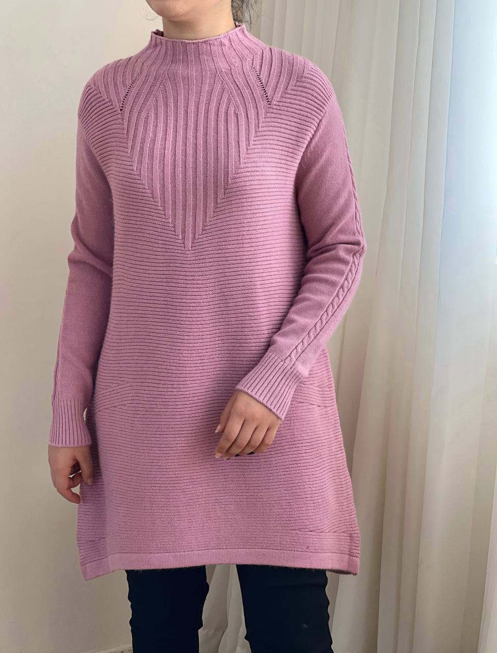 تونیک بافت دو رنگ کد 2373