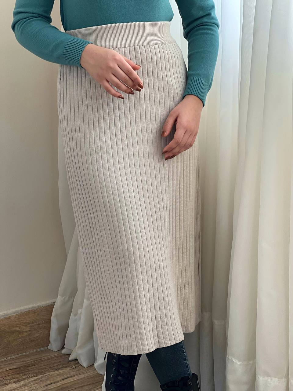 دامن بافت کبریتی کد 2376