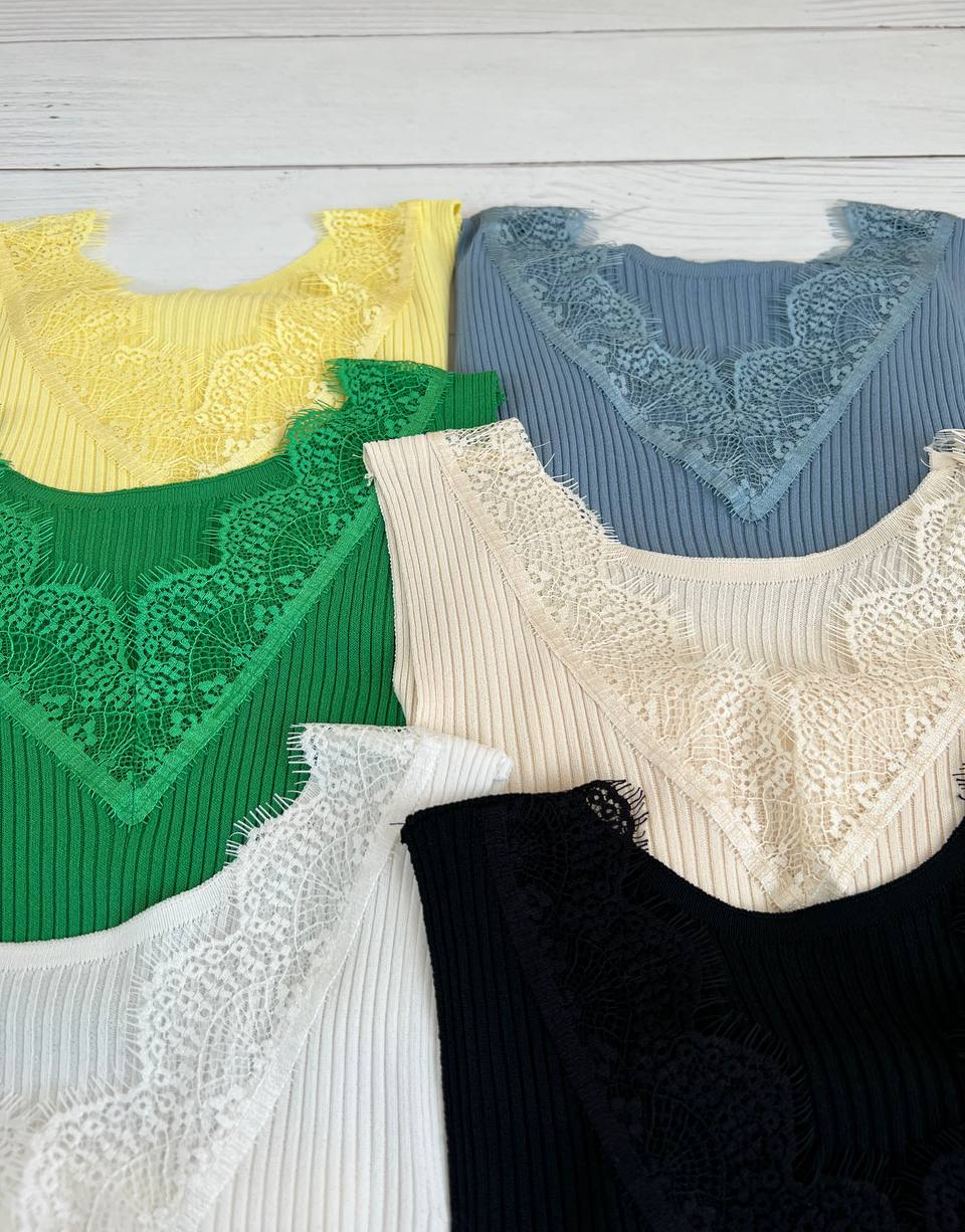 تاپ بافت کبریتی یقه گیپور کد 2379