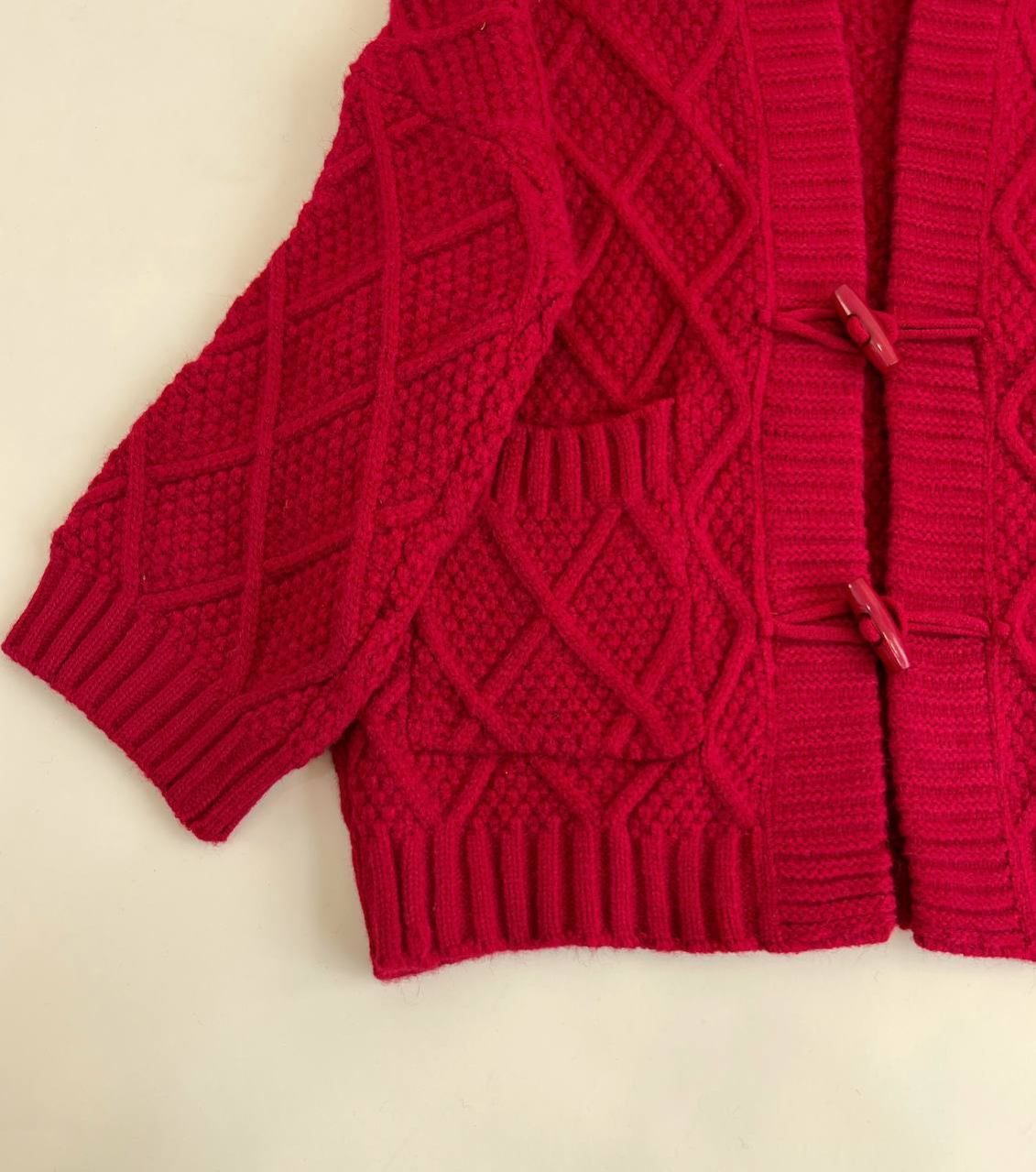 ژاکت بافت لوزی 2382