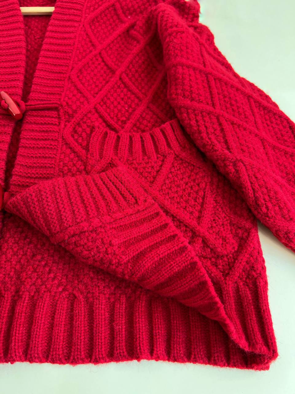 ژاکت بافت لوزی 2382