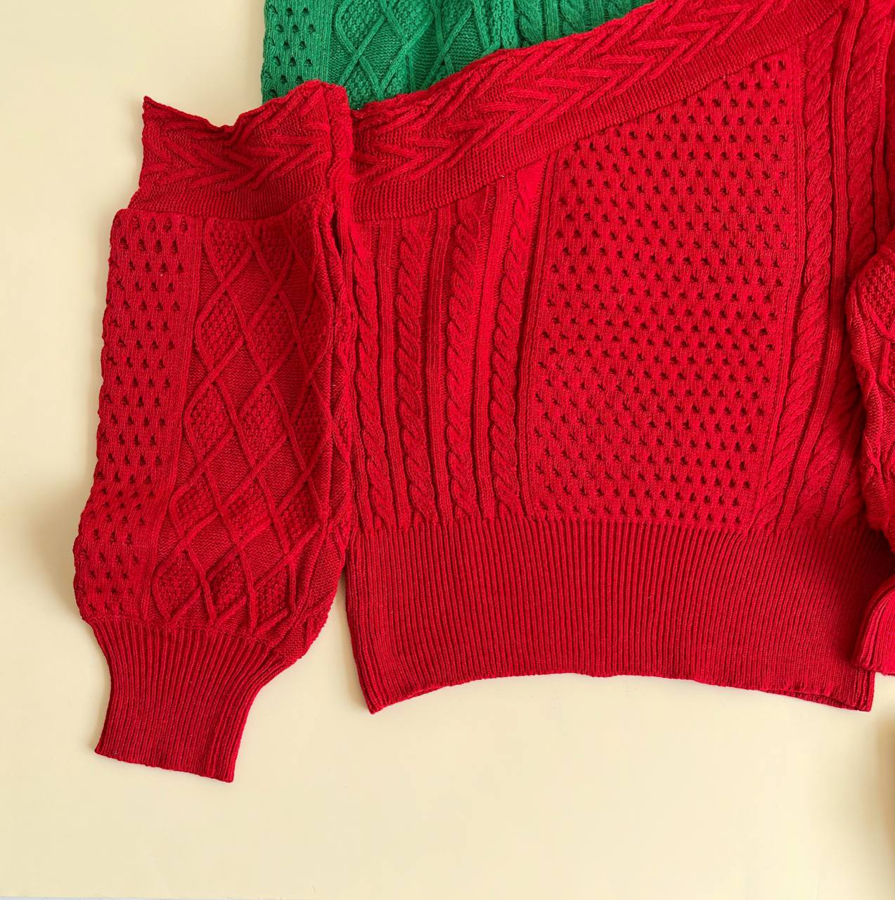 پلیور بافت یقه رومی یلدا کد 2387