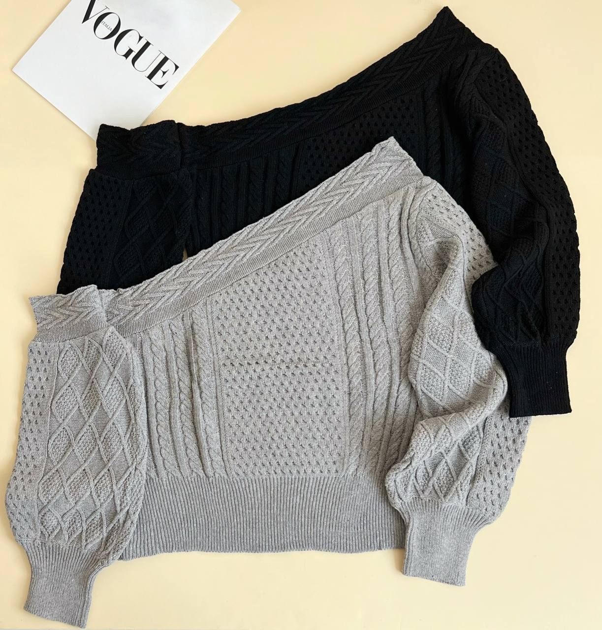 پلیور بافت یقه رومی یلدا کد 2387