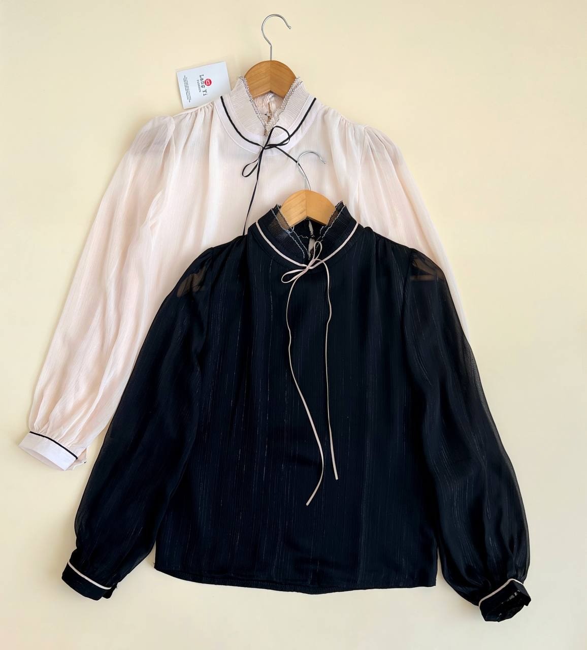 شومیز کرپ حریر آستردار کد 2394