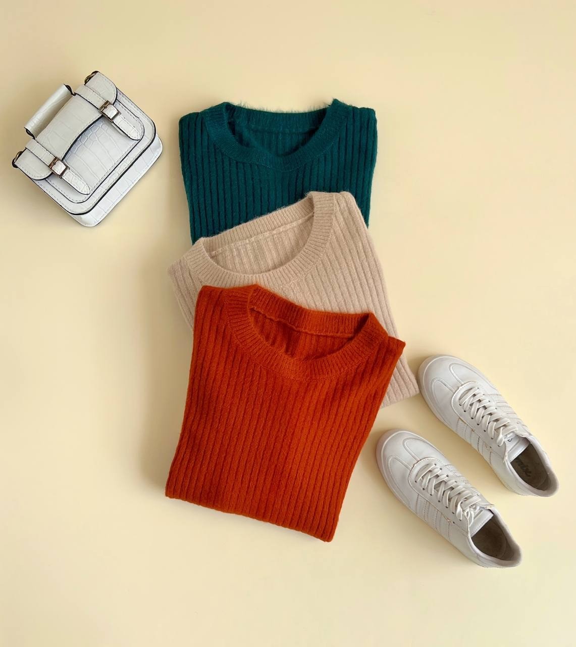 پلیور بافت موهر کبریتی کد 2395