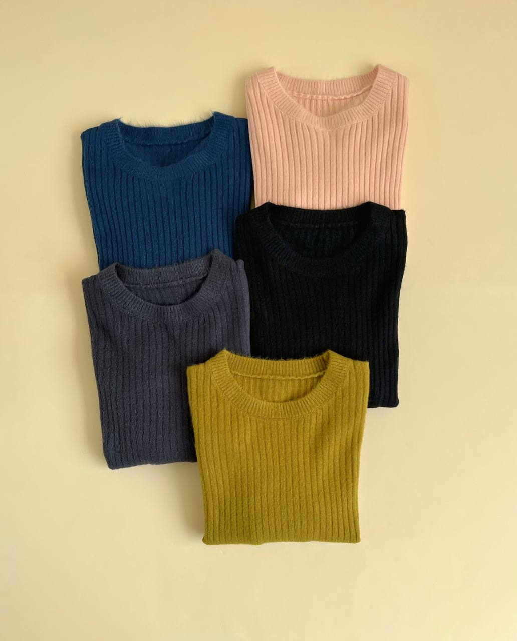 پلیور بافت موهر کبریتی کد 2395