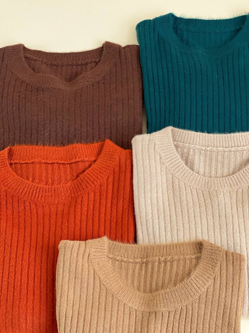 پلیور بافت موهر کبریتی کد 2395