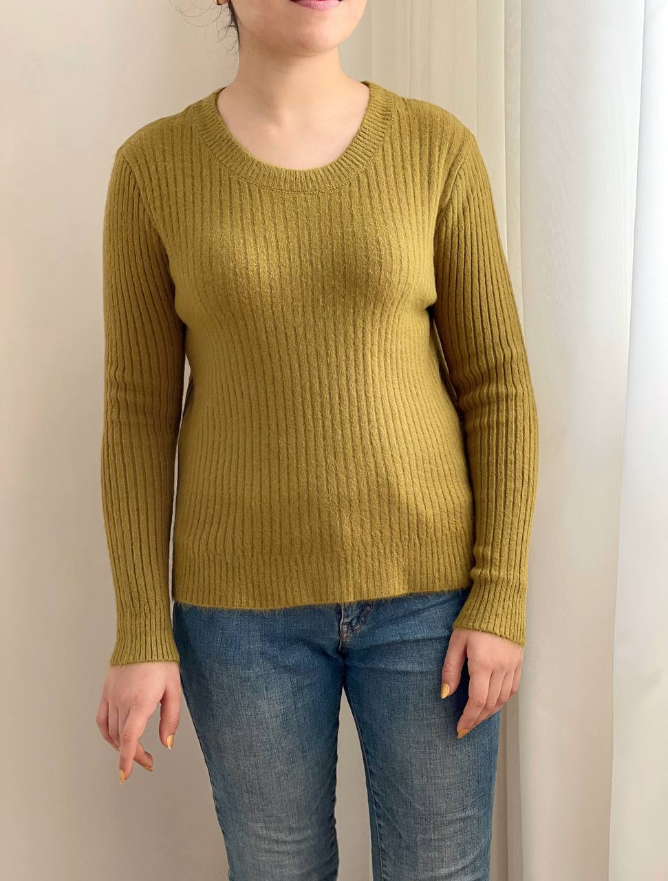 پلیور بافت موهر کبریتی کد 2395