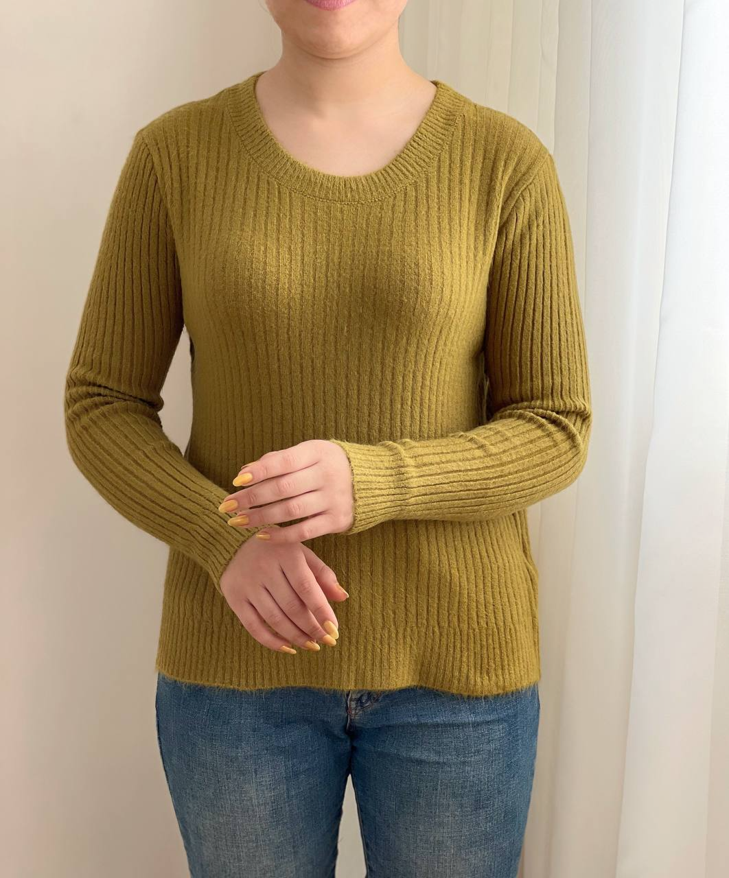 پلیور بافت موهر کبریتی کد 2395