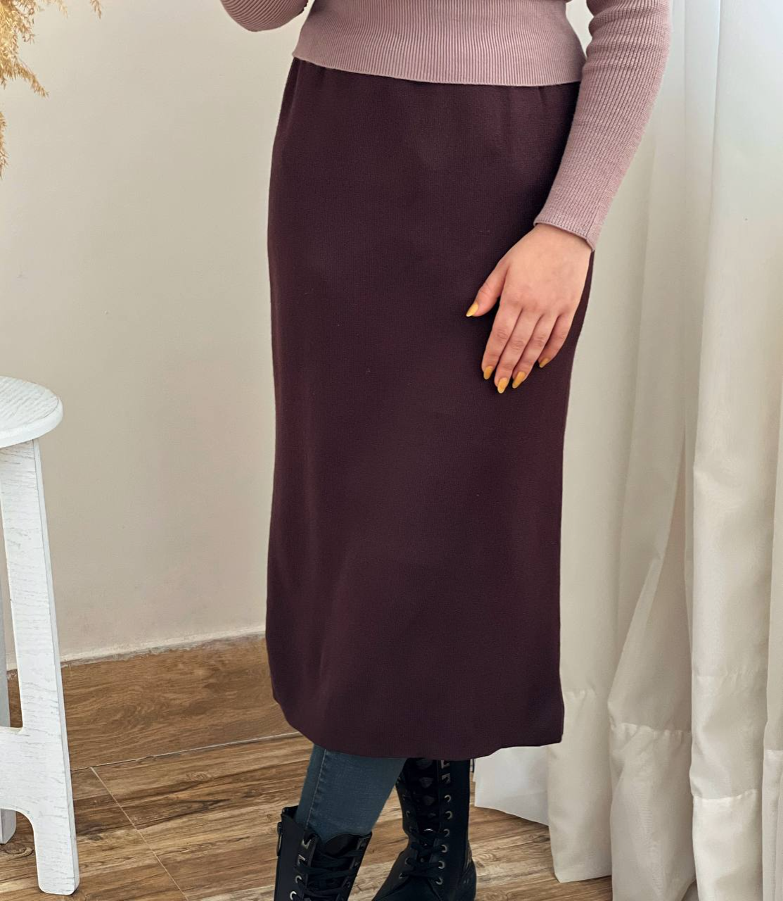 دامن بافت 4 رنگ کد 2409