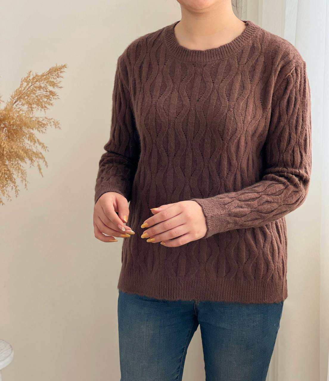 پلیور بافت لوزی 2413