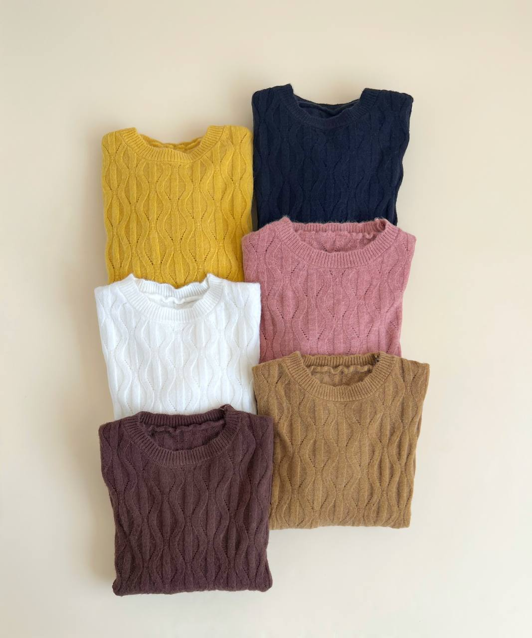 پلیور بافت لوزی 2413