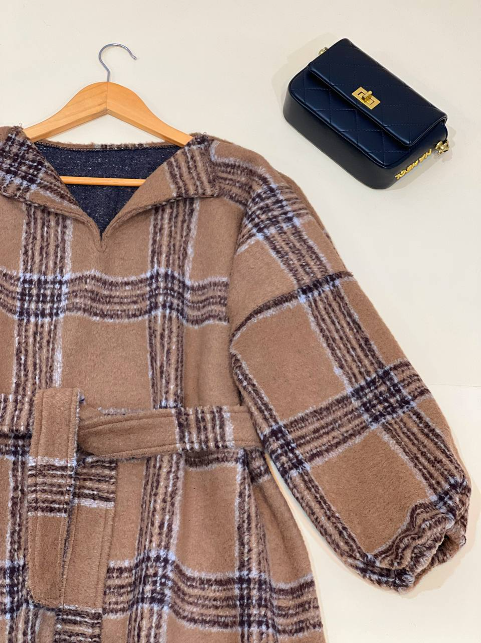 تونیک چهارخونه پشمی کد 2414