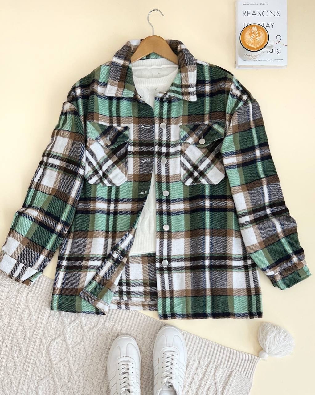 شکت چهارخونه پشمی کد 2426