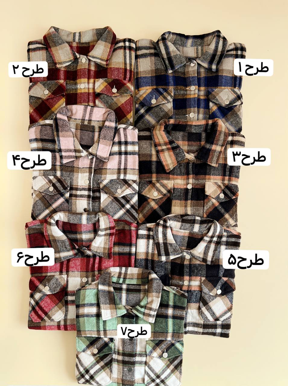 شکت چهارخونه پشمی کد 2426