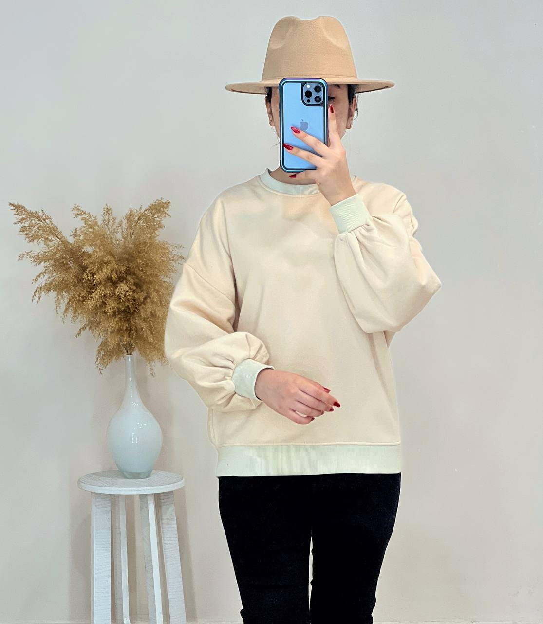 پلیور دورس آستین پف کد 2428