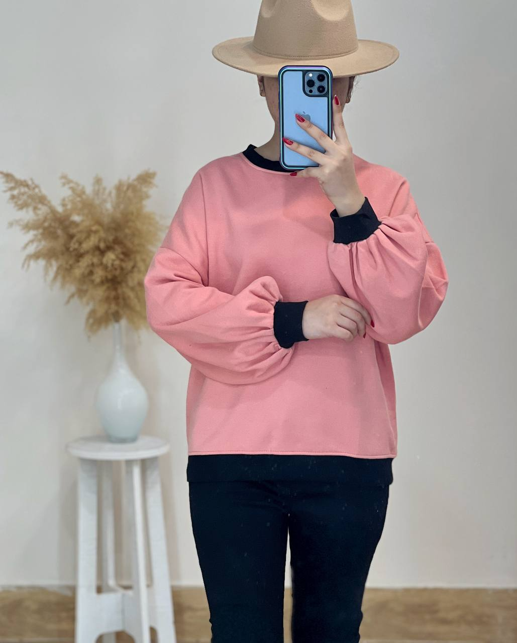 پلیور دورس آستین پف کد 2428