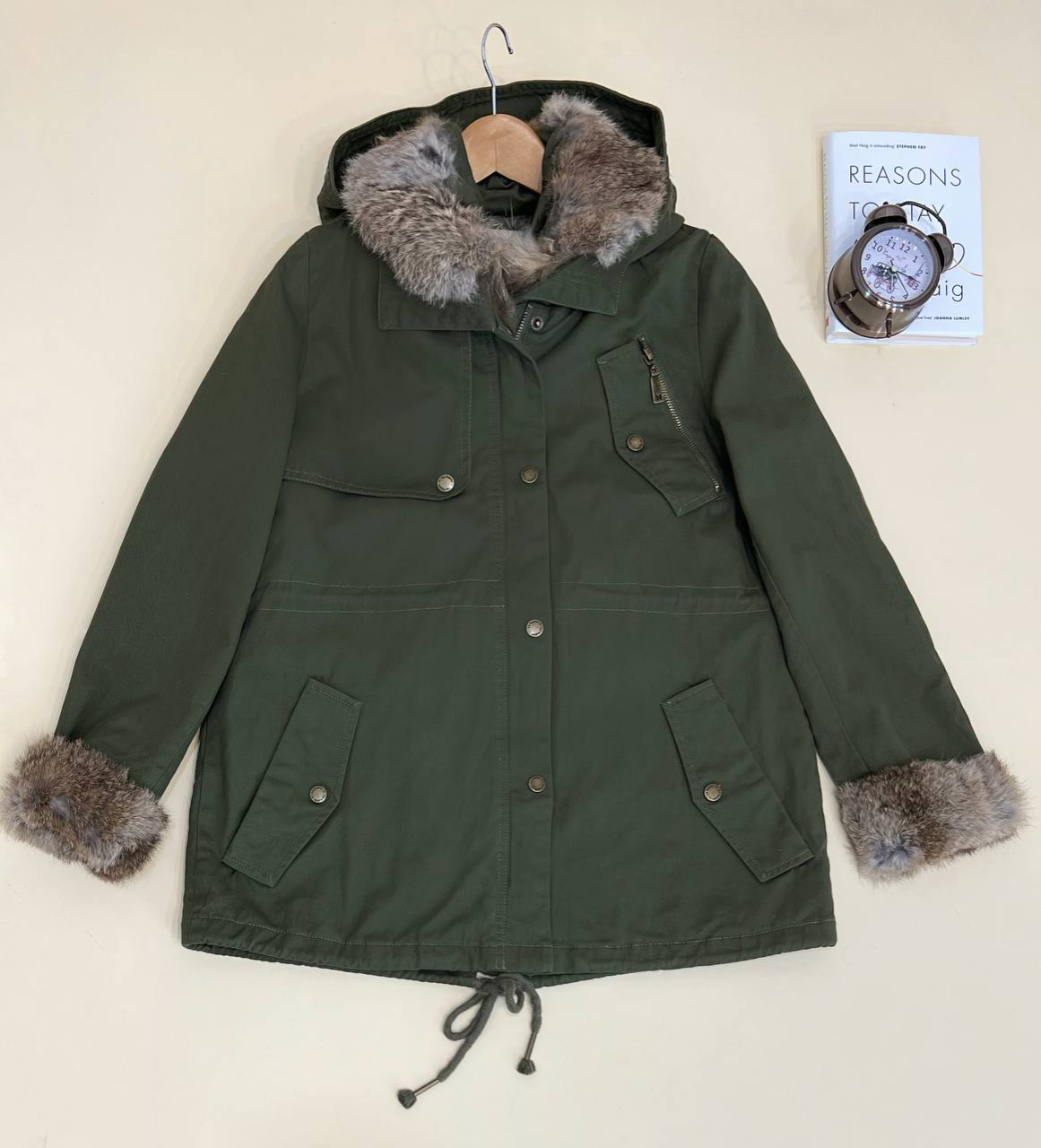 کاپشن کتان آستردار کد 2430