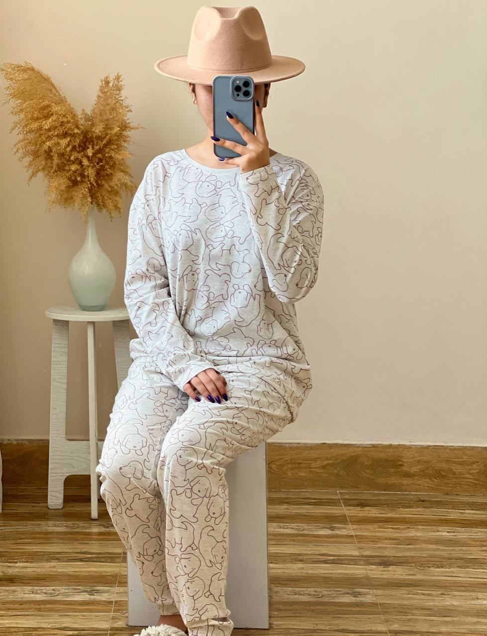 ست بلوز و شلوار نخ و پنبه کد 2443