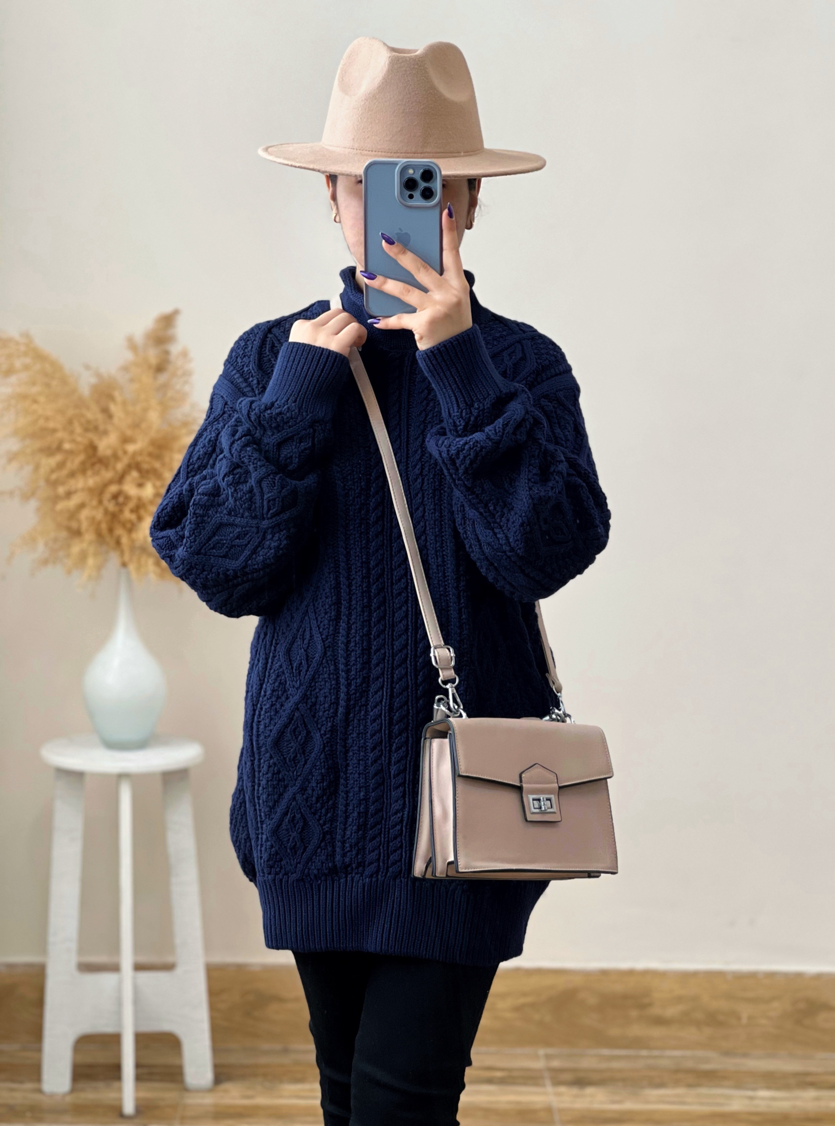 تونیک بافت کاموایی زنجیری کد 2447