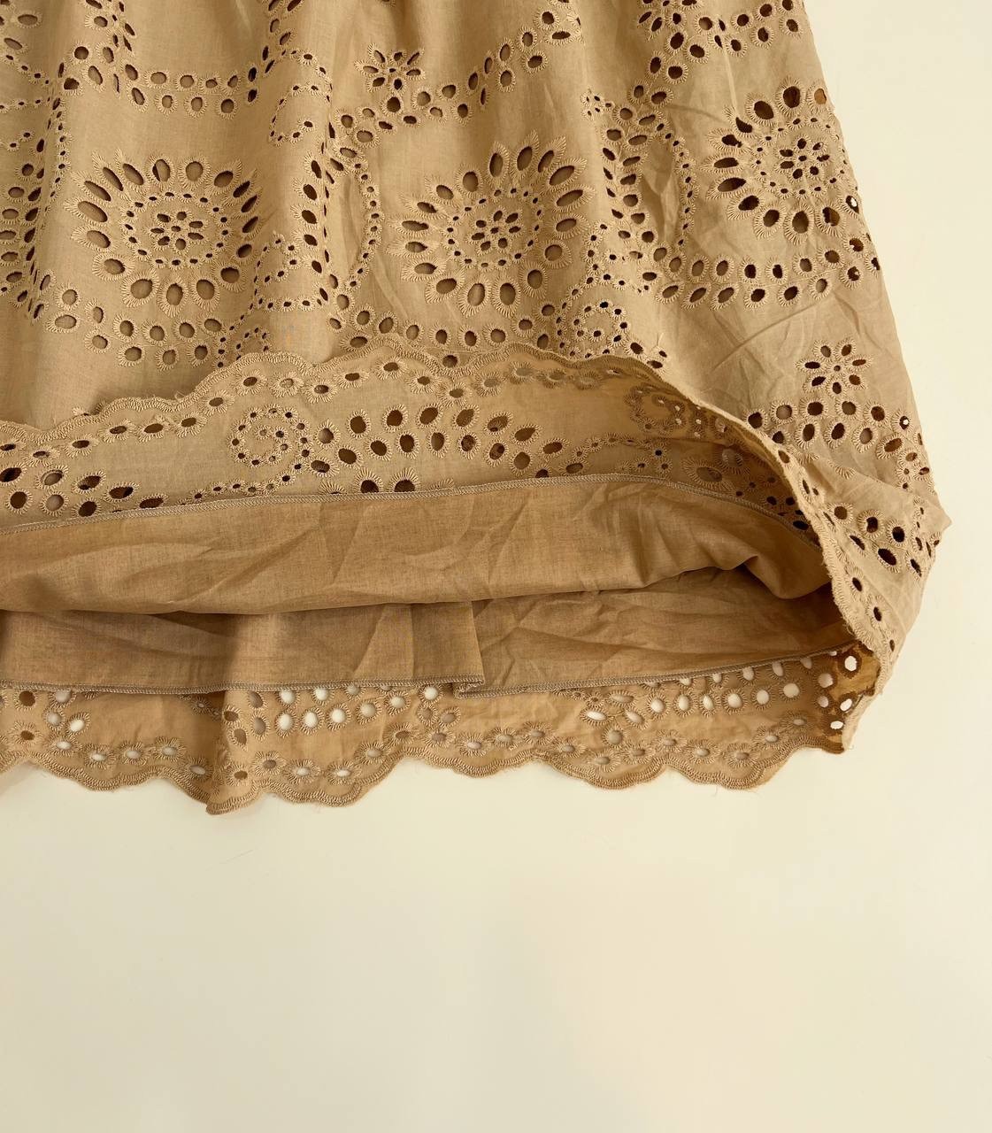 پیراهن خامه دوزی آستردار کد 2452