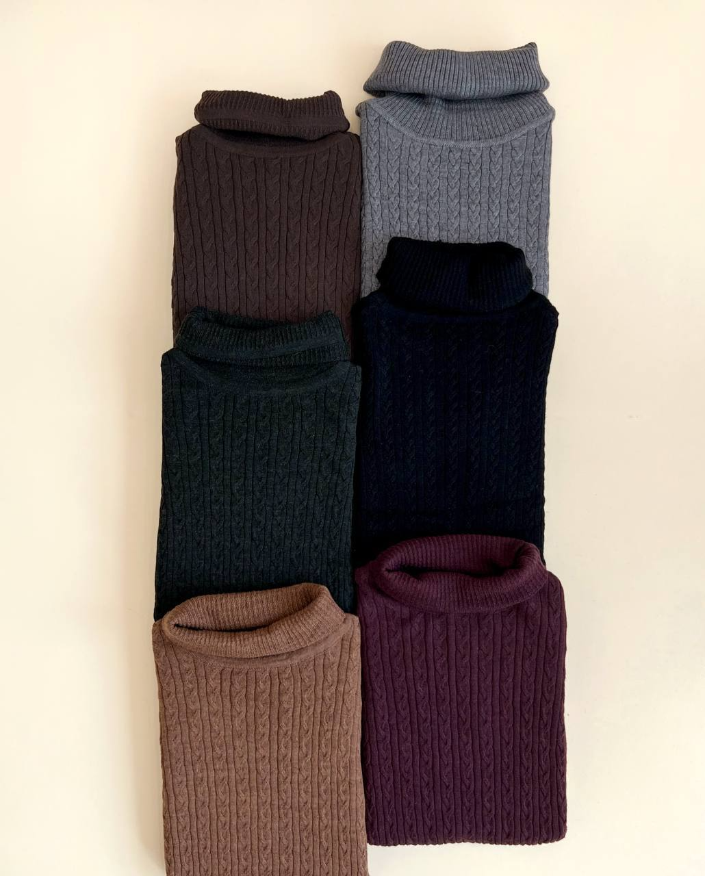 پیراهن بافت یقه اسکی زنجیری کد 2454