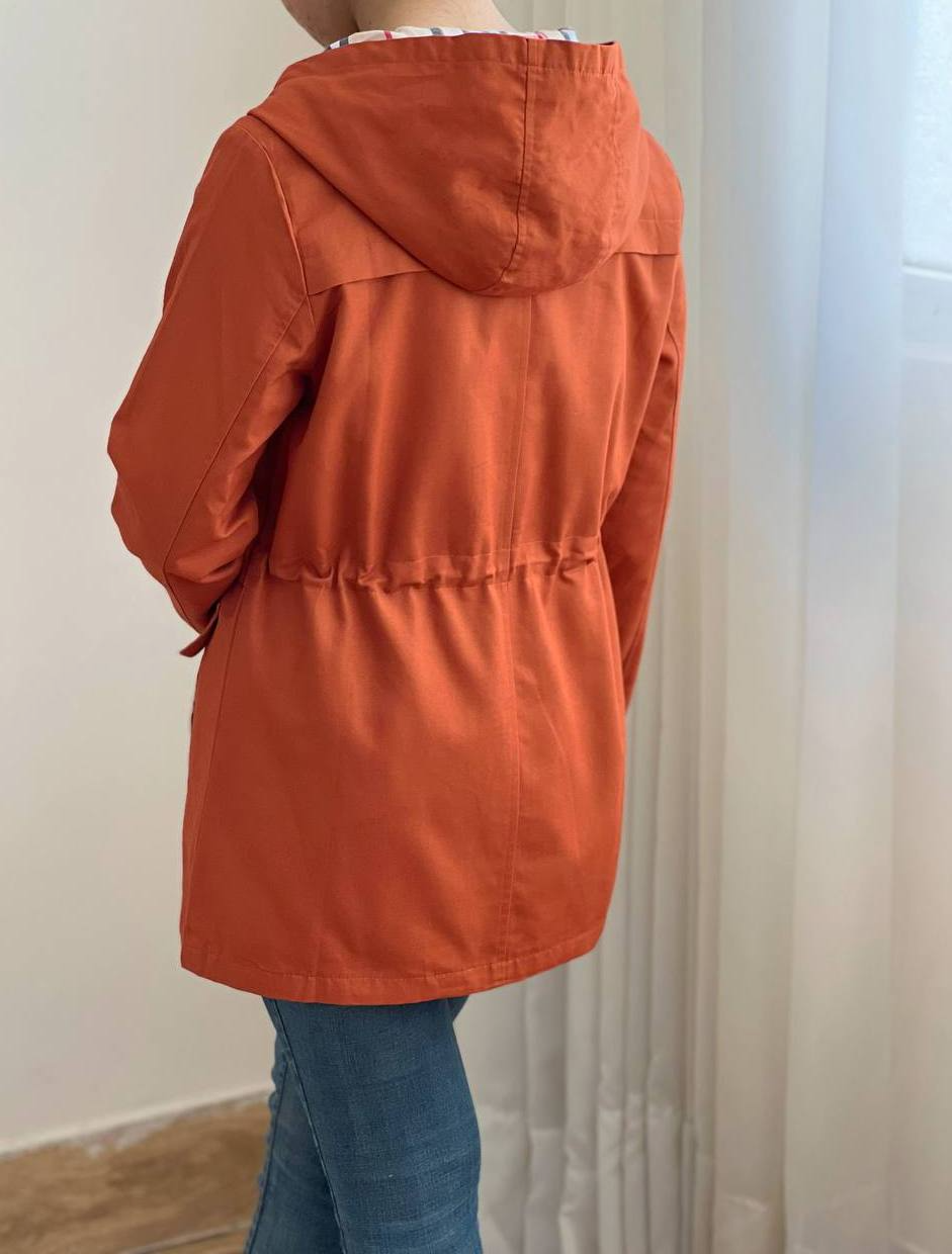 پالتو کتان داخل خز کد 2455